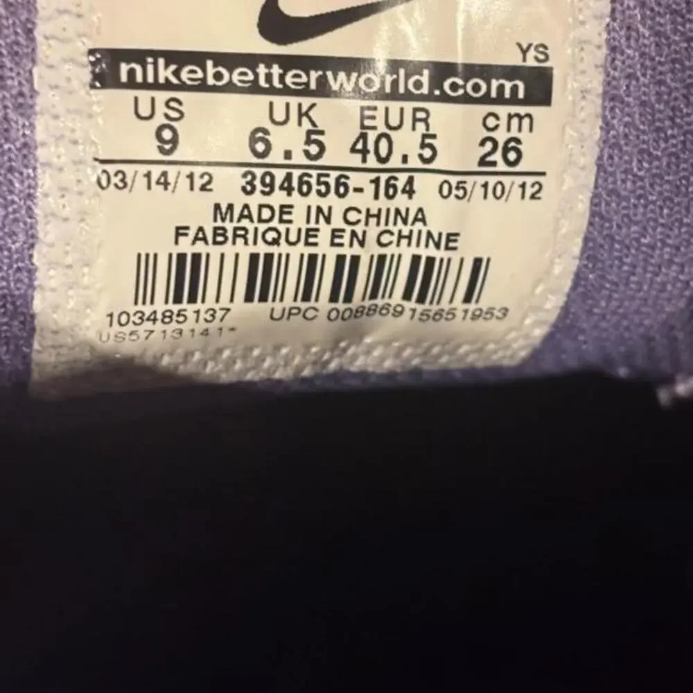 Nike Women's Air Prestige III 3 Lowtop Sneakers White Purple Pink Size 9